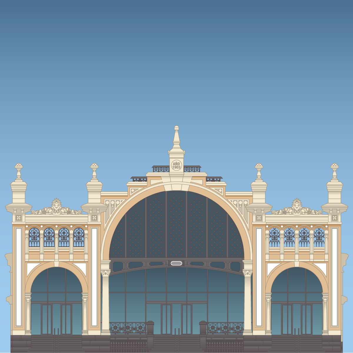 Cuaderno Mercado Central de Zaragoza | Icono Modernista