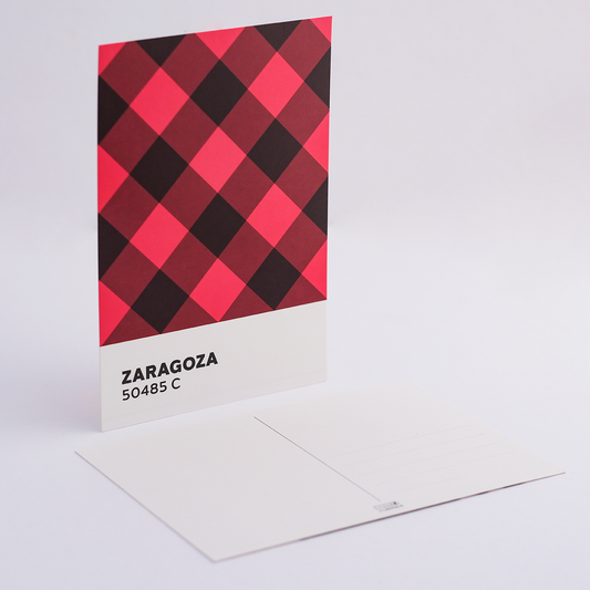 Postal Cachirulo de Zaragoza | Inspirada en el cachirulo aragonés