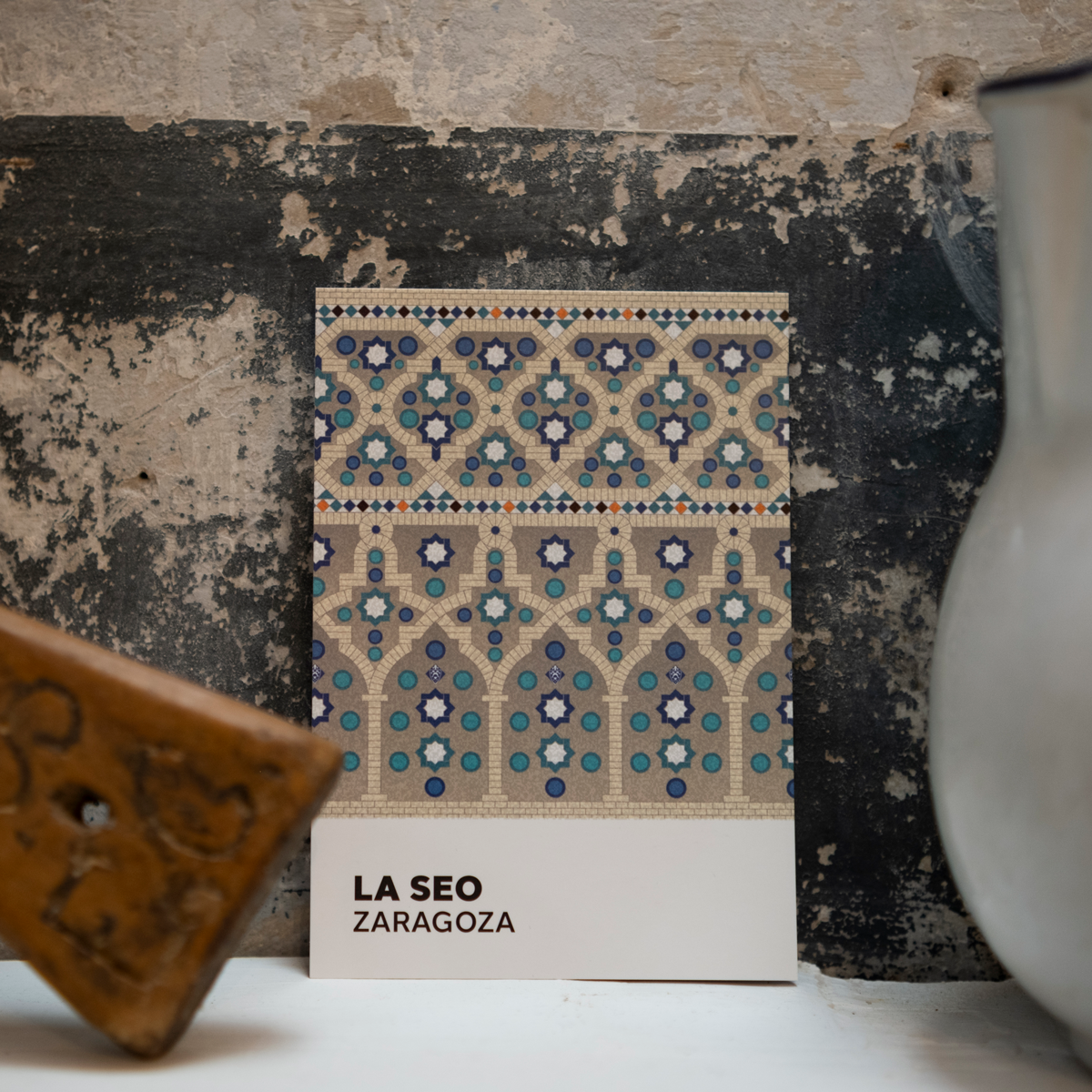 Postal La Seo de Zaragoza | Inspirada en la Catedral del Salvador